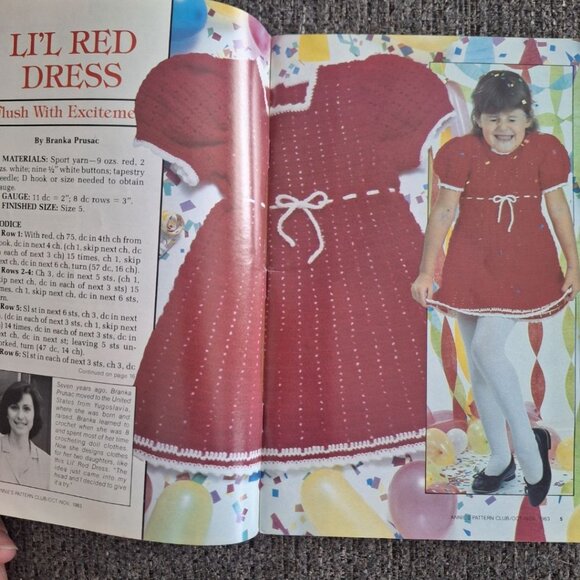 Annie's Pattern Club No 23 Needle Craft Newsletter Booklet Quilt Dress 1983 Ma P - Picture 10 of 14